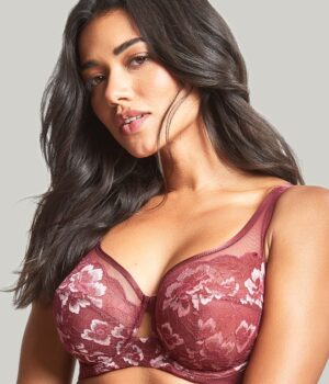 Chantelle - Orchids push up bra in Passion Red
